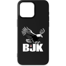 iPhone 14 Pro Uyumlu Beşiktaş Kartal Bjk Siyah Silikon Lisanslı Telefon Kılıfı