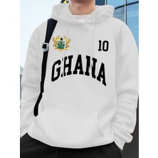 Ghana Emblem Letter Printing Hoodie Mens Winter Fleece Warm Pullover Jogging Pocket Sweatshir
