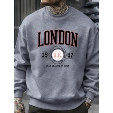 Londra Ingiltere 1987 En Iyi Takım Sporları Baskı Erkek Kazaklar Polar Günlük Kapüşonsuz Göml