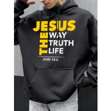 Isa Yol Gerçek Yaşam Baskılar Erkekler Hoodie Sonbahar Gevşek Giyim Cep Hip Hop Kazak Polar R