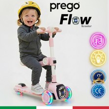 Prego Flow Müzikli Işıklı Oturaklı Çocuk Scooter Katlanabilir - Yükseklik Ayarlı