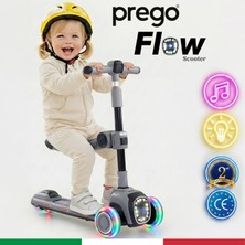 Prego Flow Müzikli Işıklı Oturaklı Çocuk Scooter Katlanabilir - Yükseklik Ayarlı