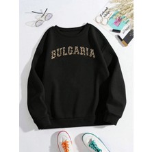 Buloaria Sofia Desen Yeni Moda Kazak Bayan Gevşek Polar Kazak O-Boyun Sonbahar Kış Tişörtü So