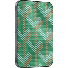 Keephone Brendy Kevlar Fiber Desenli Tasarım 5.000 Mah 20W Type-C ve 15W Slim Kablosuz Şarj  Magsafe Powerbank