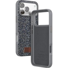 Starseven Onegif Iphone 17 Bright Simli Kapak - Gümüş