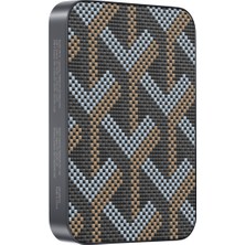 Keephone Brendy Kevlar Fiber Desenli Tasarım 10.000 Mah Kablosuz Şarj  Magsafe Powerbank