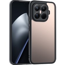 15T Pro Kılıf Kamera Korumalı Şeffaf Arka Yüzey Zore New Roll Kapak - Siyah