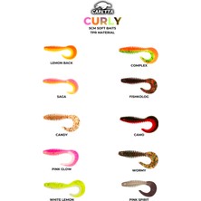 Caretta Curly 5 cm Silikon Yem