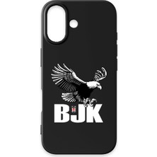 iPhone 16 Uyumlu Beşiktaş Kartal Bjk Siyah Silikon Lisanslı Telefon Kılıfı