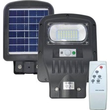 Horoz 50W Siyah LED Solar Güneş Enerjili Lamba Sokak Armatür Beyaz Işık