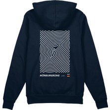The Lucid Lab Nürburgring Artwork Oversize Hoodie - Lacivert