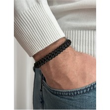 Miliva Erkek Bileklik | Ip Erkek Bilekliği | Asansörlü Erkek Bileklik