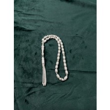 İkonive 925 Ayar %100 Gümüş Tesbih - Çizgili Arpa Kesim Küçük Boy - Hediyelik