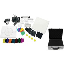 ECE Optik Deney Seti Mercek Seti Işık Kutusu Ile Manyetik Alüminyum Bavulda