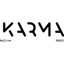 Airbrush Tattoo Karma Yazısı Yapışkanlı Stencil Süsleme ve Boyama Kalıbı