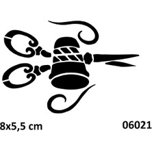 Airbrush Tattoo Berber Makasyapışkanlı Stencil Süsleme ve Boyama Kalıbı