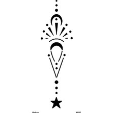 Airbrush Tattoo Bel Şerit Yapışkanlı Stencil Süsleme ve Boyama Kalıbı