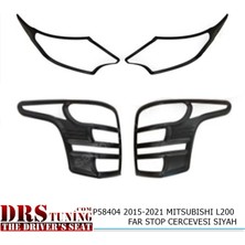 Universal Mitsubishi L200 2015-2019 Far ve Stop Çerçeve Kaplama Siyah