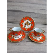 Konyax 6 Kişilik Kahve Seti Camello