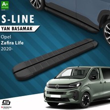 Universal S-Dizayn Opel Zafira Life Kısa Şase S-Line Siyah Yan Basamak 213 cm 2020 Üzeri A+ Kalite