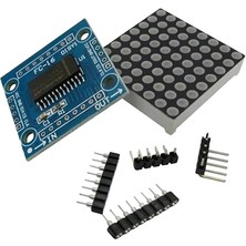 Voltaj MAX7219 8x8 Dot Matrix Kartı - Peşpeşe Takılabilir