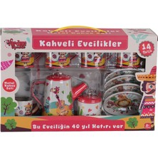 Vardem Oyuncak ATF-996-7A-10A 14 Parça Desenli Metal Çay Set