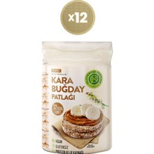 Glutensiz Fabrika Karabuğday Patlağı Sade 100 Gram x 12 Paket Vegan İçerik ile Sağlıklı Atıştırmalık