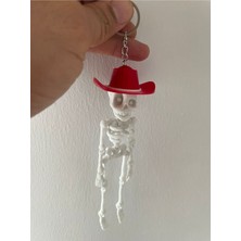 MisterionStudio Iskelet Dikiz Ayna Süsü Çanta Süsü Yüksek Kaliteli Baskı (2 Adet)