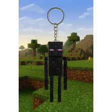 MisterionStudio Minecraft Enderman Figür Anahtarlık ve Çanta Charmı - 10CM