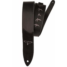 Hype Store Prs Guitars Premium Deri 5 cm Askı Işlemeli Kuşlar, Siyah (ACC-3166)