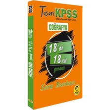 Tasarı Akademi Yayınları Tasarı Kpss Coğrafya 18'de 18 Net Soru Bankası