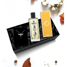 As Gift Kişiye Özel Bargello Kadın Parfüm & Melek Kolye Hediye Seti