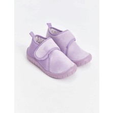 Liarca Kız Çocuk Mor Cırt Cırtlı Günlük Ayakkabı – Yumuşak Tabanlı, Rahat ve Hafif Panduf