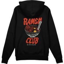 The Lucid Lab Ramen Bowl Club Oversize Hoodie - Siyah