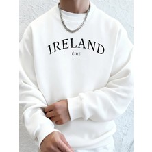 Irlanda Eire Mektup Yaratıcı Baskı Erkekler Sonbahar Hoodie Rahat Yumuşak Tişörtü Moda Sokak