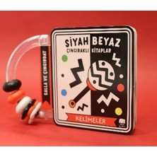 Uçan Fil Siyah Beyaz Çıngıraklı Kitaplar Kelimeler