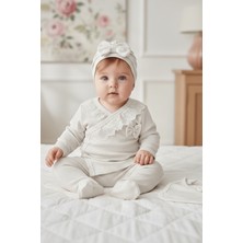 Zeynuko Kız Bebek Raporlu Fistolu %100 Pamuk 5'li Yenidoğan Hastane Çıkışı Zıbın Seti