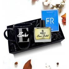 As Gift Kişiye Özel Bargello Erkek Parfüm & Siyah Kupa Hediye Seti