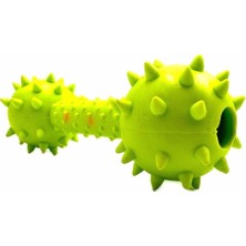 Hype Store Tasma Market Diş Kaşıma Tartar Önleyici Zilli Dumbell Köpek Eğitim Oyuncağı Yeşil
