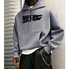 Geleceğe Dönüş Baskılı Sokak Günlük Kapüşonlu Üstleri Erkek Polar Modası Sweatshirtler Sonbah