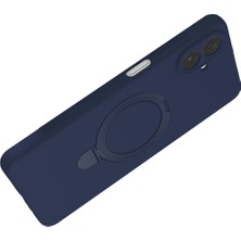 Olinea Newface Galaxy A07 4g Magsafe Standlı Kapak - Lacivert