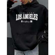 Los Angeles New York Kaliforniya Desen Erkekler Hoody Sonbahar Hip Hop Hoodie Rahat Polar Spo