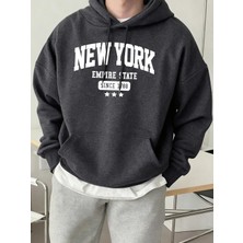 New York Empire State 1788'DEN Bu Yana Desen Erkek Sonbahar Günlük Kapüşonlular Moda Spor Kaz