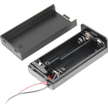 China IC-233C Kapaklı Switchli 2'li Aa Pil Yuvası