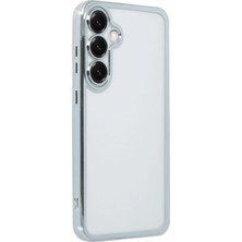 Starseven Newface Galaxy S25 Kılıf Lensli Silikon - Gümüş