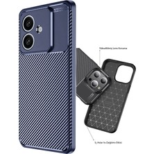 Starseven Newface A3 Kılıf Auto Focus Karbon Kapak - Lacivert