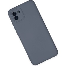 Olinea Newface Galaxy A03 Kılıf Nano Içi Kadife Silikon - Gri