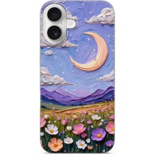 Lelia iPhone 16 Plus Uyumlu Baskılı Şeffaf Telefon Kılıfı | Koleksiyon: Pastelbloom Soft Series
