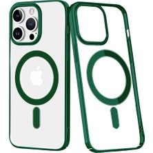 Olinea Newface Iphone 14 Kılıf Element Magneticsafe Sert Kapak - Köknar Yeşili