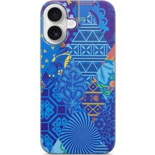 Lelia iPhone 17 Uyumlu Baskılı Şeffaf Telefon Kılıfı | Koleksiyon: Colorwave Flux
